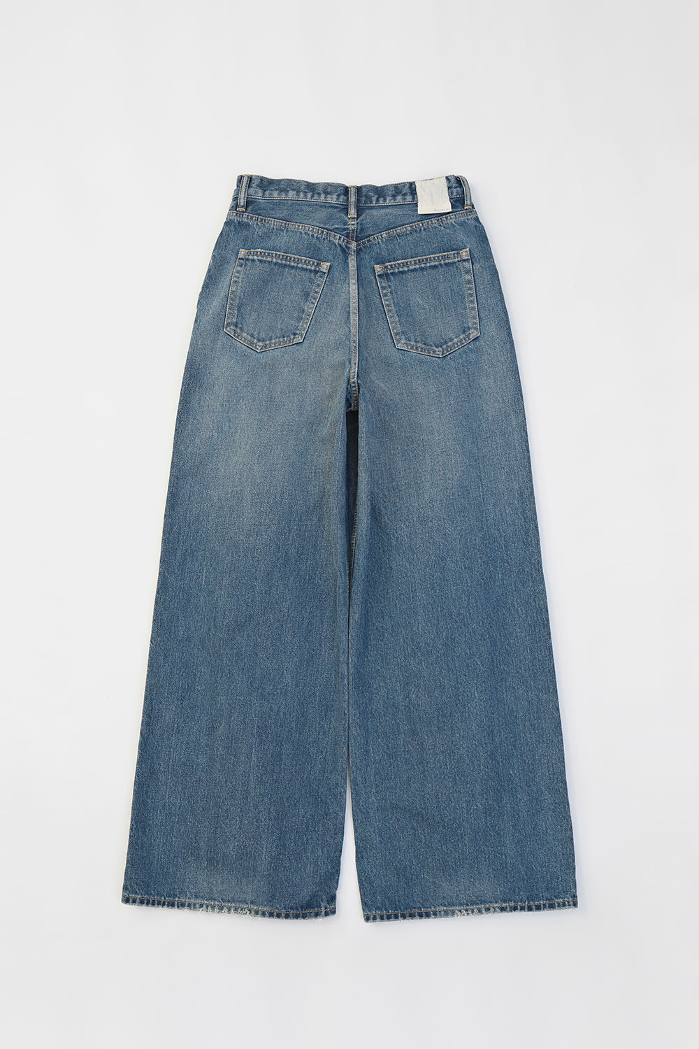 Wide Pipe Denim Pants / BLUE (HUG-041)