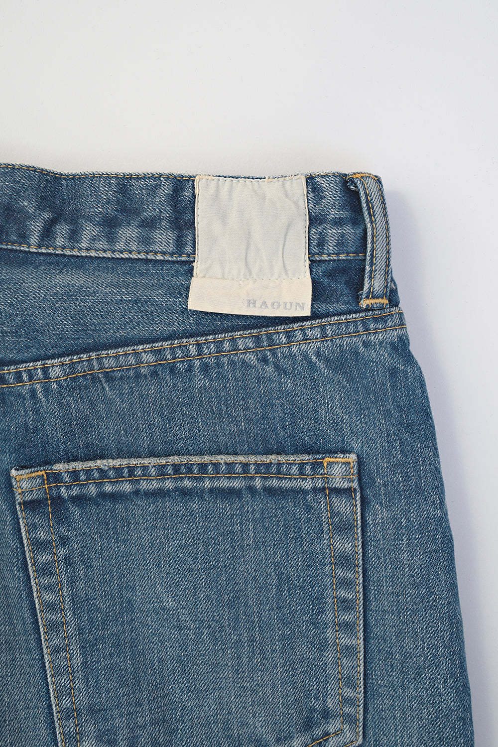 Wide Pipe Denim Pants / BLUE (HUG-041)